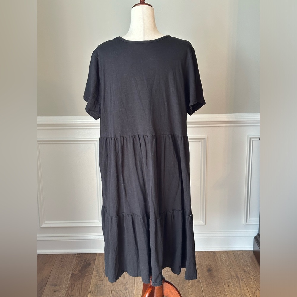 Terra & Sky Women's Plus Size Tiered Dress with Short Sleeves size 1X - Picture 5 of 12